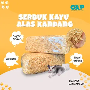 Serbuk Kayu Alas Kandang Hewan Sugar Glider, Hamster, Landak Mini