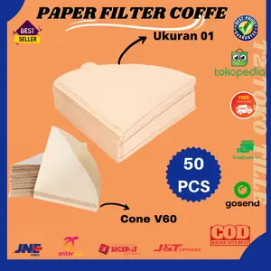 Paper Filter Coffee Kertas Penyaring Saringan Kopi Coffe V60 Size 01