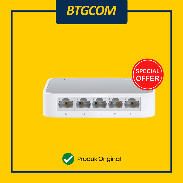Gambar TP-Link TL-SF1005D 5-Port 10-100Mbps Desktop Switch / TPLink TLSF1005D dari btgcom Kota Denpasar Tokopedia