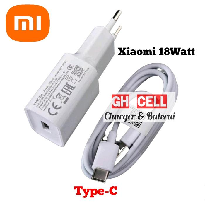 Gambar Charger Xiaomi Redmi 10C Fast Charging 18W Type-C Original dari GH CELL Kota Administrasi Jakarta Utara Tokopedia