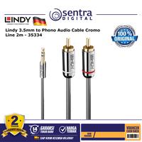 Gambar Lindy 3.5mm to Phono Audio Cable Cromo Line 2m - 35334 dari Sentra Digital Kota Surabaya 2 Tokopedia