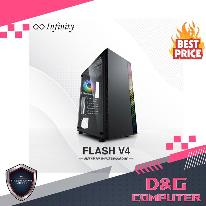 Infinity Flash V2 Jual Casing INFINITY FLASH V4 Tempered Glass - ATX, mATX Gaming Case ...