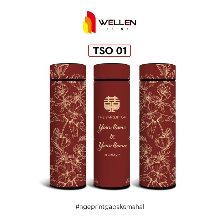 Gambar WELLEN PRINT - Cetak Tumbler Sakura Edisi Sangjit  Print UV Custom Nama / Print Souvenir Seserahan Termos Botol Minum Stainless Steel Tahan Panas & Dingin - TSO 01 dari WELLEN PRINT OFFICIAL Kota Administrasi Jakarta Selatan 5 Tokopedia