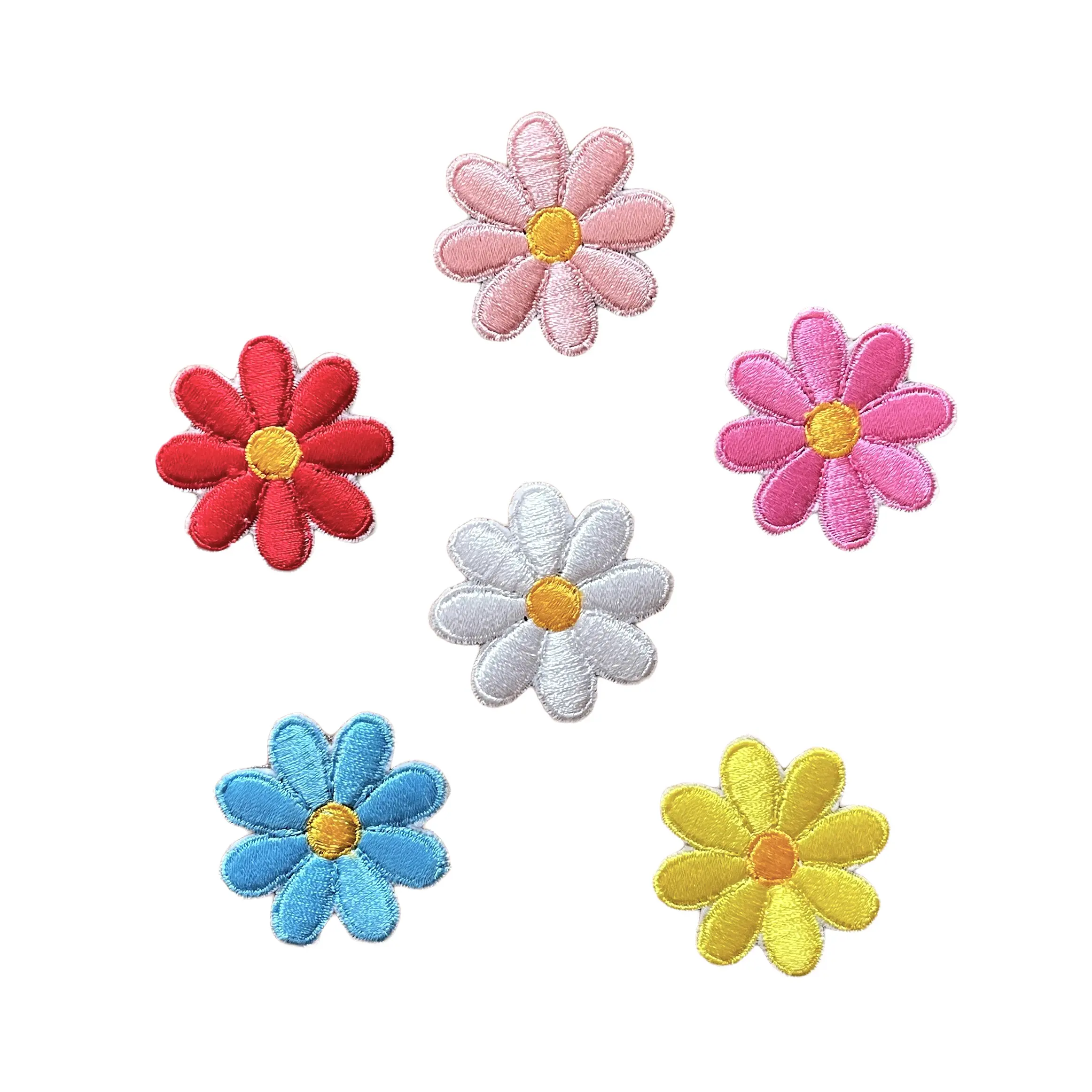 Iron On Patch Tiny Daisy Flower Bordir Emblem Bunga Kecil Aesthetic