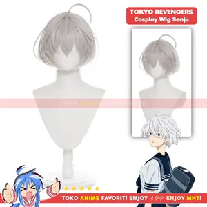 Wig Cosplay Anime Tokyo Revengers : Senju Kawaragi