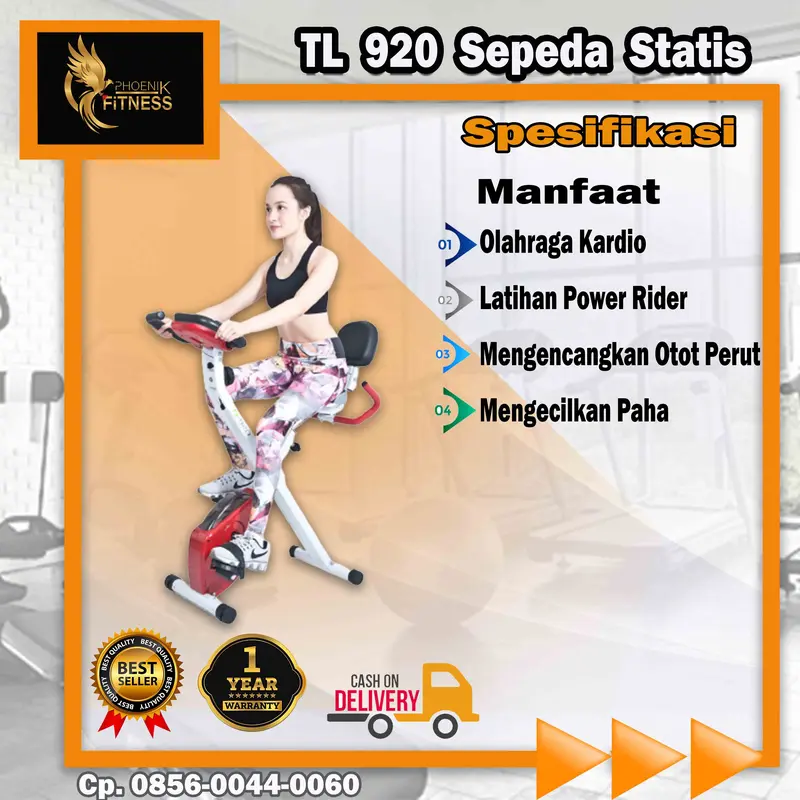 Sepeda Statis Magnetic XBike TL-920 Sepeda Lipat Murah 0