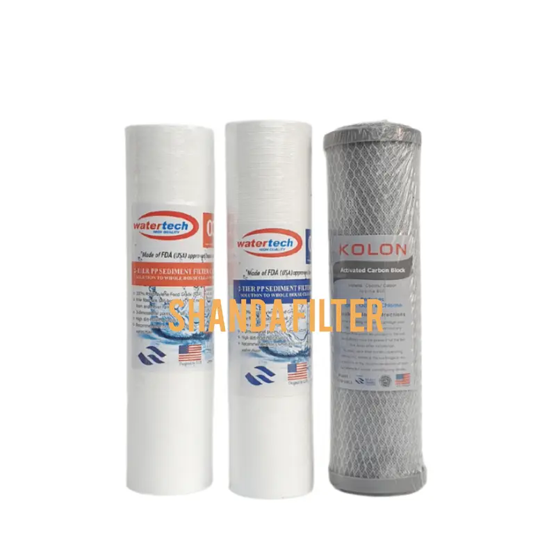 Paket NANO 3 Saringan / Filter Air Siap Pakai (Clear 10"- 3/4"- SSC 1