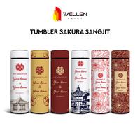 Gambar WELLEN PRINT - Cetak Tumbler Sakura Edisi Sangjit  Print UV Custom Nama / Print Souvenir Seserahan Termos Botol Minum Stainless Steel Tahan Panas & Dingin - TSO 01 dari WELLEN PRINT OFFICIAL Kota Administrasi Jakarta Selatan 1 Tokopedia