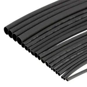 ISOLASI BAKAR PERMETER SELONGSONG KABEL 6mm HEAT SHRINK SELANG BAKAR Polyolefin Hitam Tahan Api & Panas untuk Perlindungan Kabel