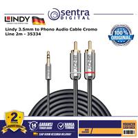 Gambar Lindy 3.5mm to Phono Audio Cable Cromo Line 2m - 35334 dari Sentra Digital Kota Surabaya 1 Tokopedia