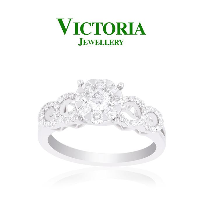 Gambar Cincin Berlian VLR555722 Victoria Jewellery dari Victoria Jewellery Online Kota Administrasi Jakarta Selatan Tokopedia