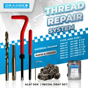 THREAD REPAIR SYSTEM KIT HELICOIL RECOIL U/ DRAT RUSAK M5 M6 M7 M8 M10