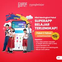 Gambar Paket ruangbelajar 3 Tahun - 1-2 SD dari Ruangguru Kota Administrasi Jakarta Timur 1 Tokopedia