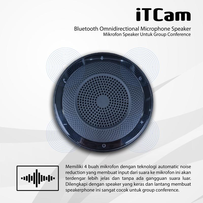 Wireless Omnidirectional 4 Way Microphone With Speaker For Conference 3
