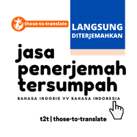 Gambar Penerjemah Tersumpah Ekspres Bahasa Indonesia vv Bahasa Inggris dari vice versa T2T Kota Tangerang 4 Tokopedia