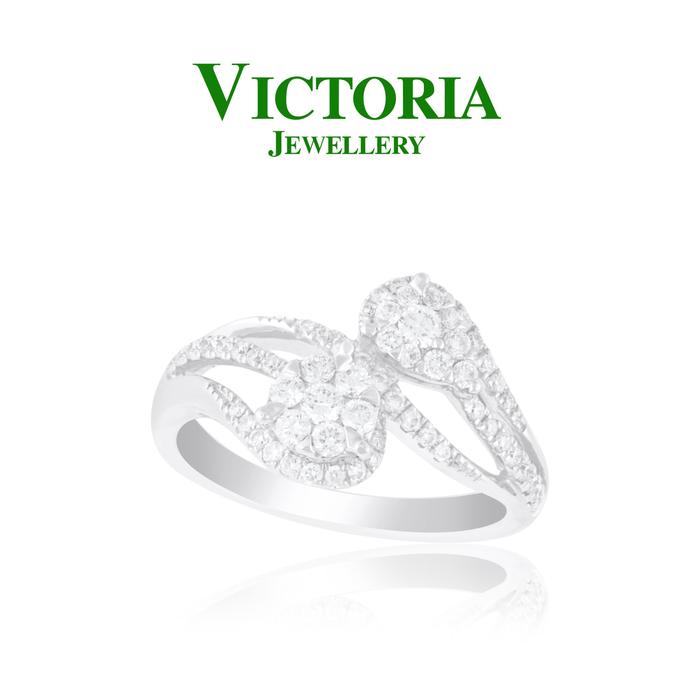 Gambar Cincin Berlian VLR474085 Victoria Jewellery dari Victoria Jewellery Online Kota Administrasi Jakarta Selatan Tokopedia