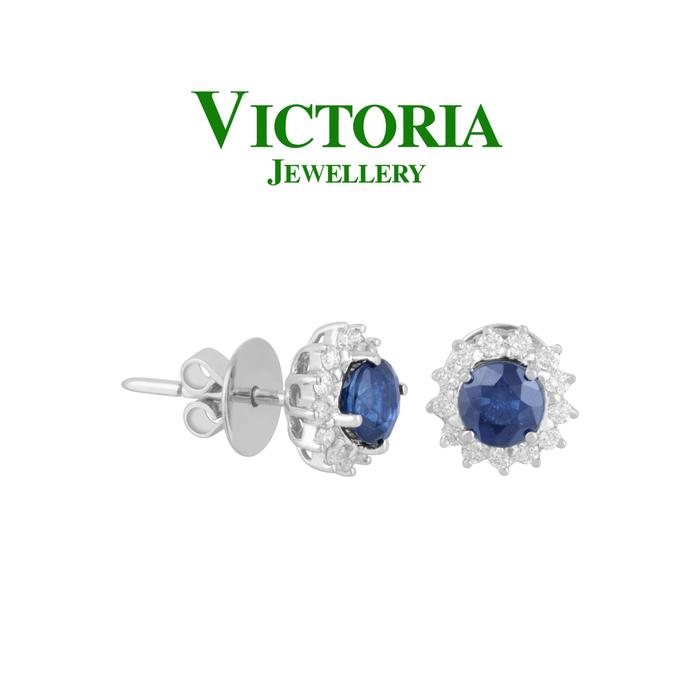 Gambar Anting Berlian Batu Blue Sapphire VER841474 Victoria Jewellery dari Victoria Jewellery Online Kota Administrasi Jakarta Selatan Tokopedia