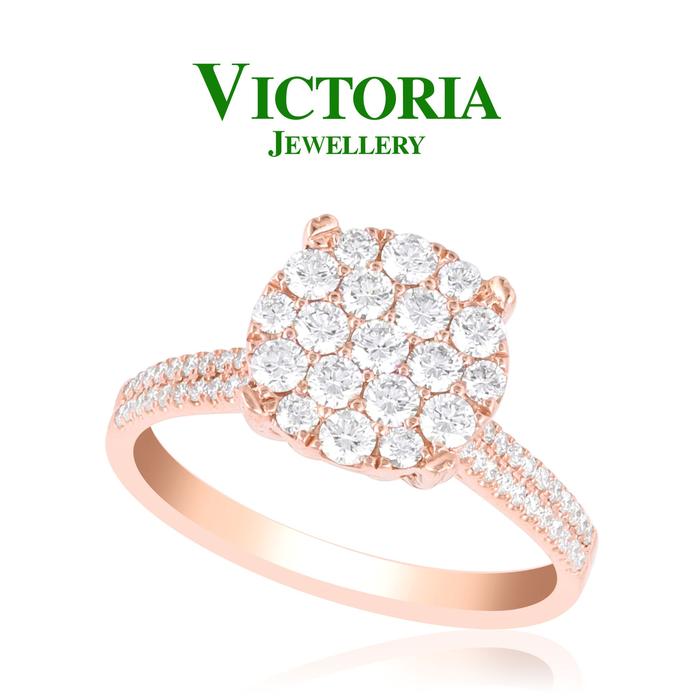 Gambar Cincin Berlian VLR427975 Victoria Jewellery dari Victoria Jewellery Online Kota Administrasi Jakarta Selatan Tokopedia