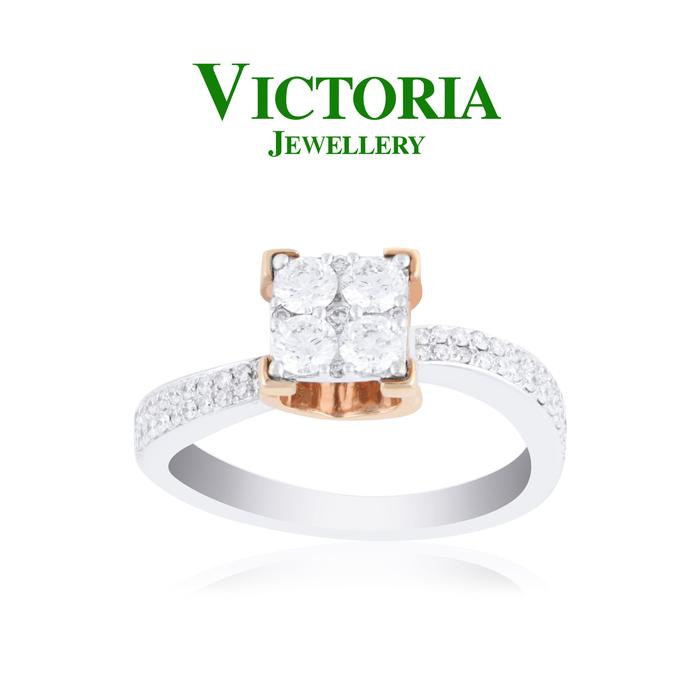 Gambar Cincin Berlian VLR576895 Victoria Jewellery dari Victoria Jewellery Online Kota Administrasi Jakarta Selatan Tokopedia
