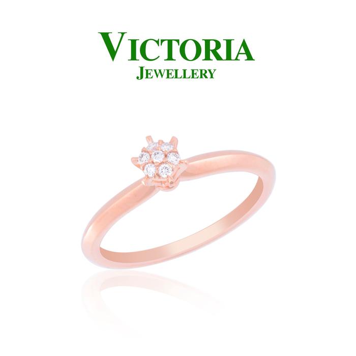 Gambar Cincin Berlian VLR633741 Victoria Jewellery dari Victoria Jewellery Online Kota Administrasi Jakarta Selatan Tokopedia