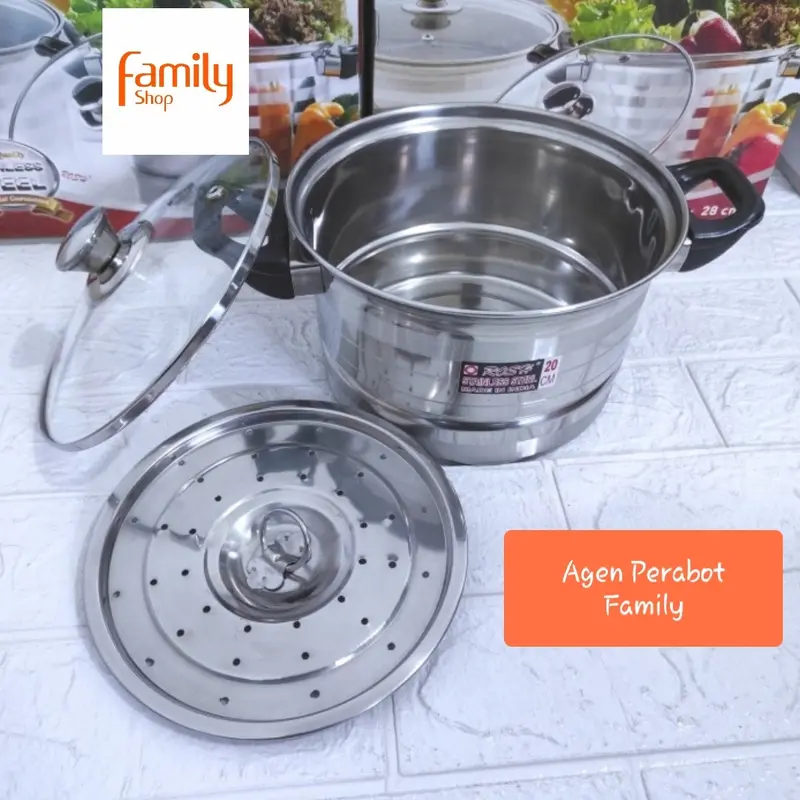 Sauce Pot Rosh 26 cm Panci Steamer Sarangan Kukus Kukusan Langseng Ori 2