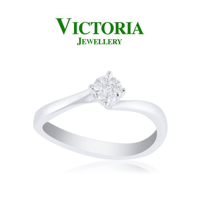 Gambar Cincin Berlian VLR628310 Victoria Jewellery dari Victoria Jewellery Online Kota Administrasi Jakarta Selatan Tokopedia