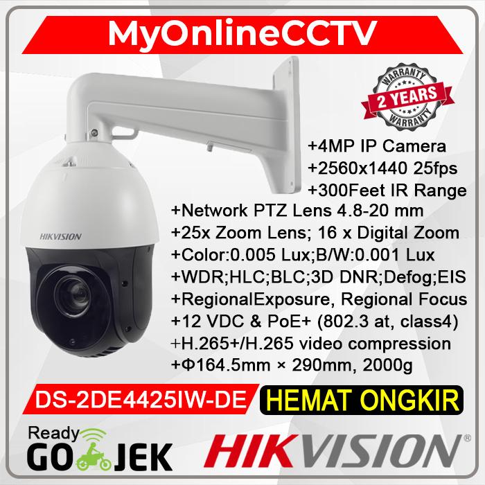 Promo DS-2DE4425IW-DE PTZ Hikvision IP Camera CCTV Outdoor 4MP 25X ...