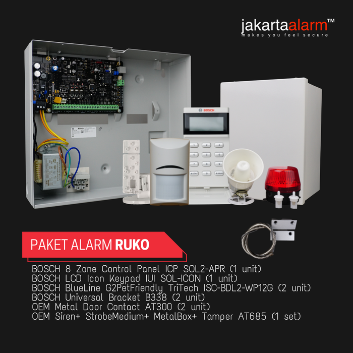 Gambar Paket Alarm Ruko/Toko Anti Maling BOSCH dari jakartaalarm Official Store Kota Administrasi Jakarta Selatan Tokopedia