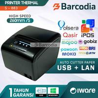 Gambar PRINTER THERMAL KASIR POS 80MM BISON S-883 USB - SERIAL - ETHERNET dari Barcodia Kota Surabaya 1 Tokopedia