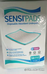 UNDERPAD SENSI LARGE (60x90cm) isi 10 (Perlak Sekali Pakai)
