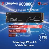 Gambar Kingston KC3000 1TB | 1024GB PCIe 4.0 NVMe M.2 SSD dari Lezz Computech Kota Administrasi Jakarta Utara 2 Tokopedia