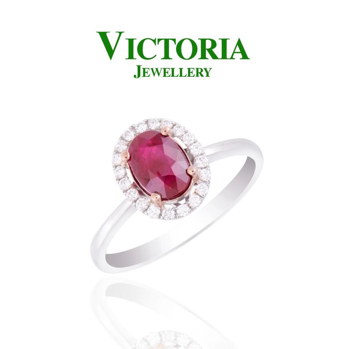 Gambar Cincin Berlian VLR613316 Victoria Jewellery dari Victoria Jewellery Online Kota Administrasi Jakarta Selatan Tokopedia