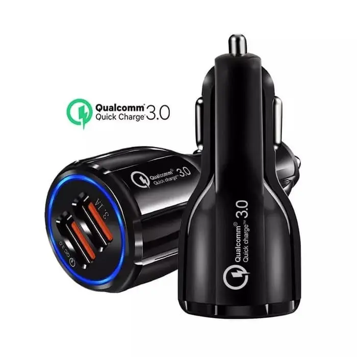 Kepala Socket Colokan Charger HP Motor 2 Port USB Car Charging 12-24V 2