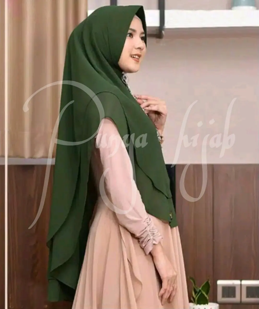 Hijab Khimar Syari Jilbab Instan 2 Layer Ceruty Babydoll