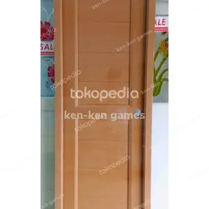 Pintu PVC Crystal Fullpanel coklat Custom order bu Sandra
