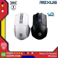 Gambar Mouse Rexus S5 Aviator Xierra Wireless - Gaming - Putih - Hitam - Ori - S5 Hitam dari ESES Komputer Tasikmalaya Kota Tasikmalaya 1 Tokopedia