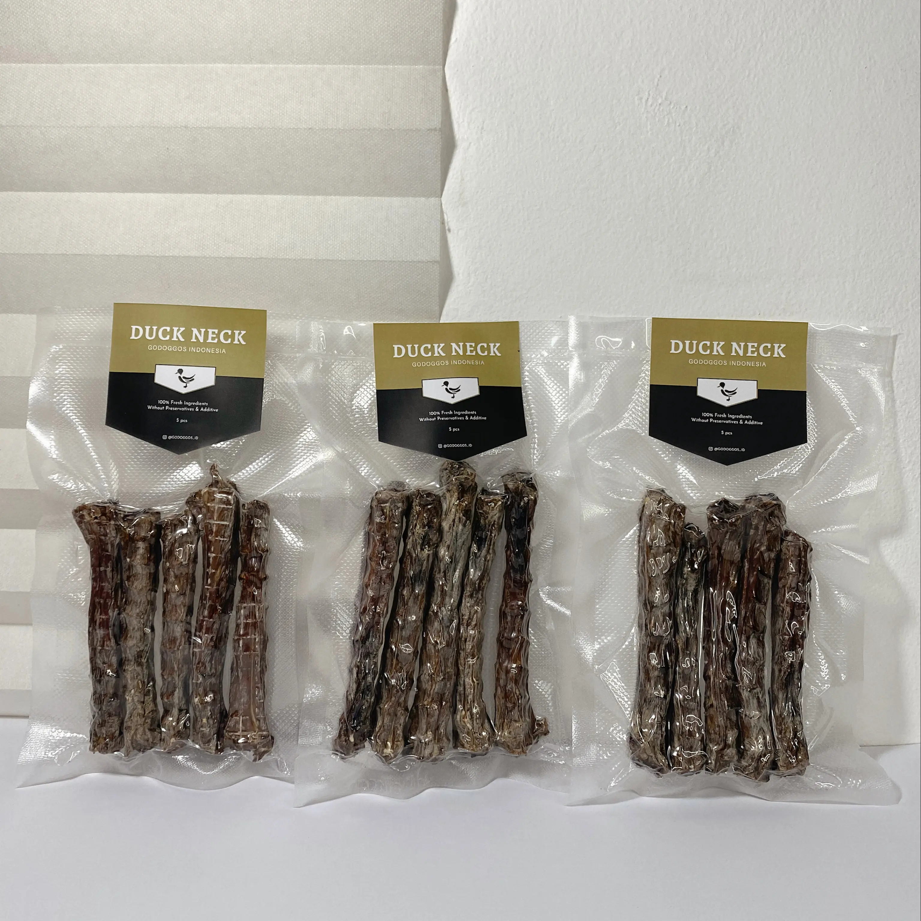 Godoggos Duck Neck Jerky Dehydrated Dog Snack