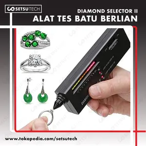 Diamond Selector II Alat Tes Berlian Asli Diamond Tester Pengetes Keaslian Berlian Batu Mulia Test Alat Uji Diamond Testers + Battery 9V Siap Pakai – Pengukur Kekerasan Batu Permata, Akurat & Mudah Digunakan