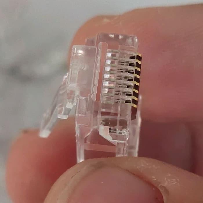 Konektor RJ45 Vascolink UTP Cat5 Gold EZ Anti Gagal Cat 5e Cat 5 3