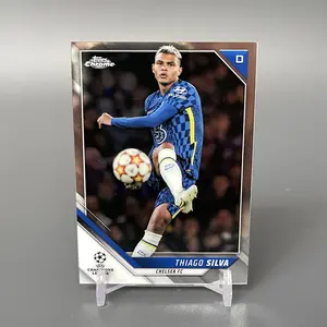 Kartu Bola Topps Chrome UCL 2021-22 Thiago Silva Chelsea FC