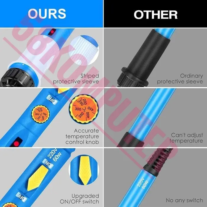 Alat Solder 60W Lengkap Solder Set Paket Solder 10in1 Adjustable 1