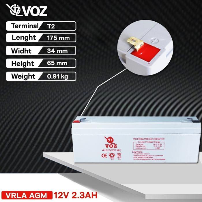 Gambar Baterai Aki Kering VOZ 12V 2.3AH Baterai Alat Medis ECG/EKG Infusion Pump Emergency Light Alarm Rumah Fire Alarm dari TokoUPS Kota Administrasi Jakarta Pusat Tokopedia