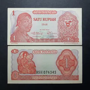 UANG KUNO 1 RUPIAH SUDIRMAN TH 1968 - GRESS BAGUS - KOLEKSI HOBI