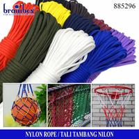 Gambar Tali Nilon 3mm Nylon Rope Multifunction Tali Tambang Kepang Jemuran - Random dari Brainbox Car and Home Kota Batam 2 Tokopedia