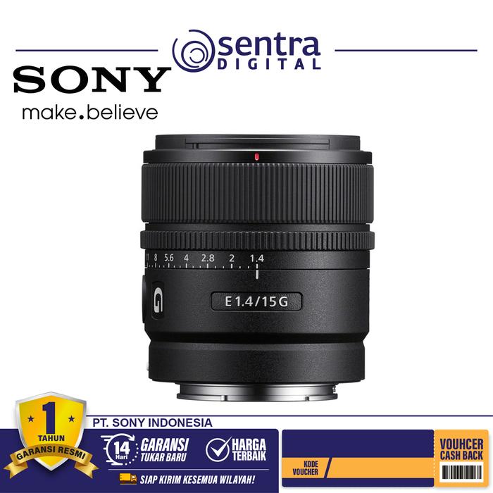 Gambar Sony E 15mm f1.4 G APSC Lens Sony 15 mm f/1.4 G - Lensa Kamera Sony dari Sentra Digital Kota Surabaya Tokopedia