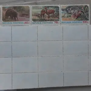 Perangko Indonesia 1978 margasatwa set 3 prangko rare