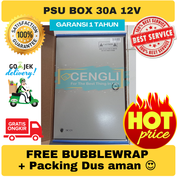 Gambar Power supply 12V 30A PANEL BOX PSU BOX 12 V 30 A , 12 Volt 30 ampere - PSU BOX dari Cengli Store Kota Surabaya Tokopedia
