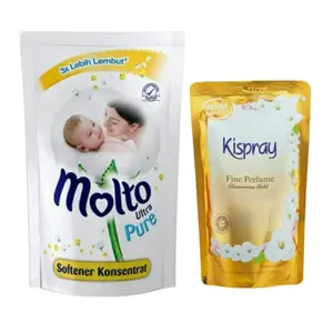 Molto Softener Pelembut Pakaian Ultra Pure 720ml +Kispray Glamour Gold