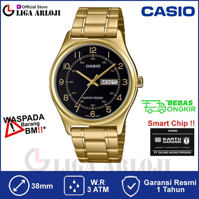 Gambar CASIO MTP-V006G-1BUDF Jam Tangan Pria Analog Tali Stainless - MTPV006G dari Liga.Arloji Kota Administrasi Jakarta Pusat Tokopedia