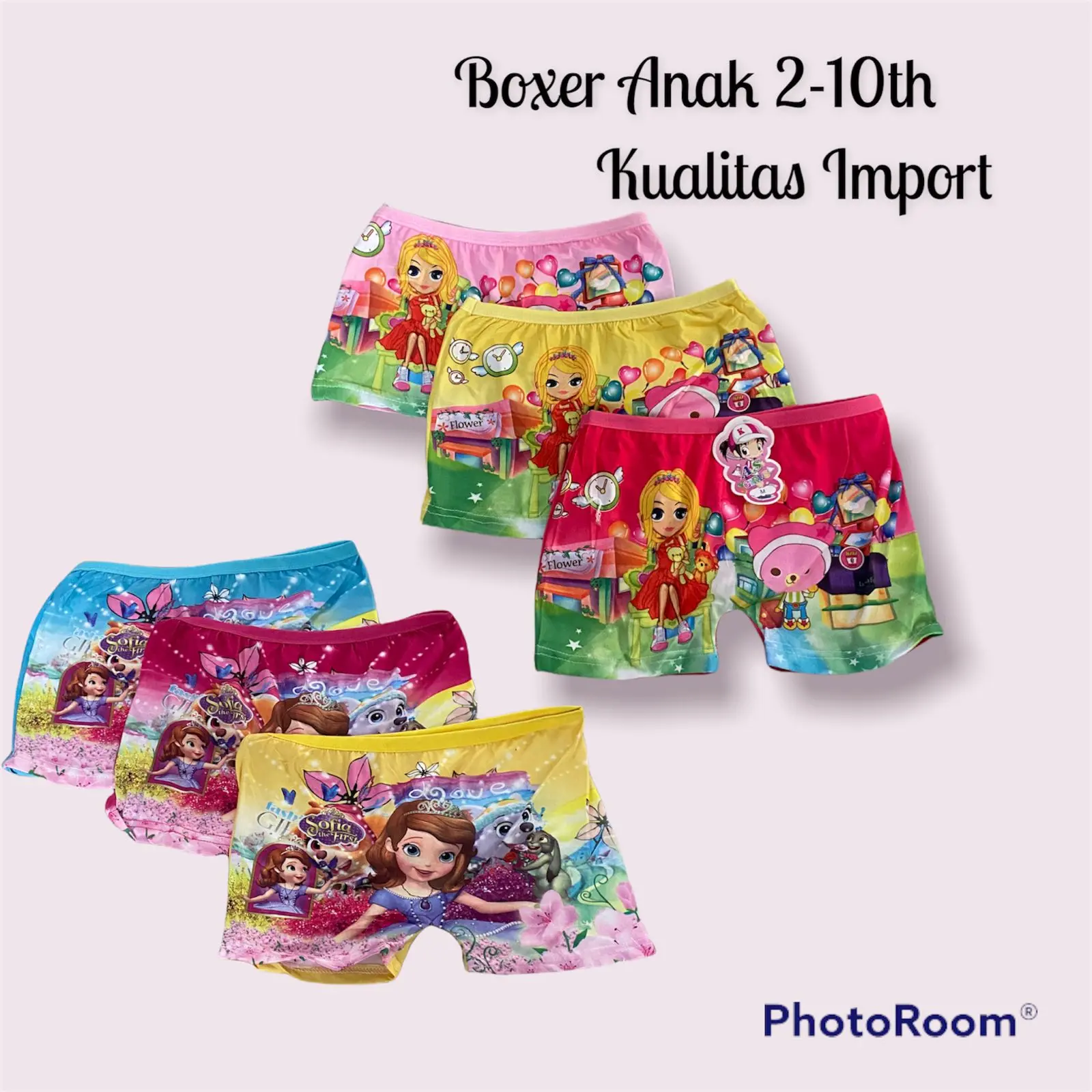promo 3pc boxer anak karakter